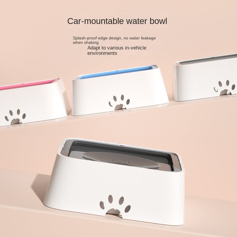 Pet water bowl floating bowl water bowl pet drinking fountain drinking bowl water feeder cat drinking fountain dog water bowl 2L