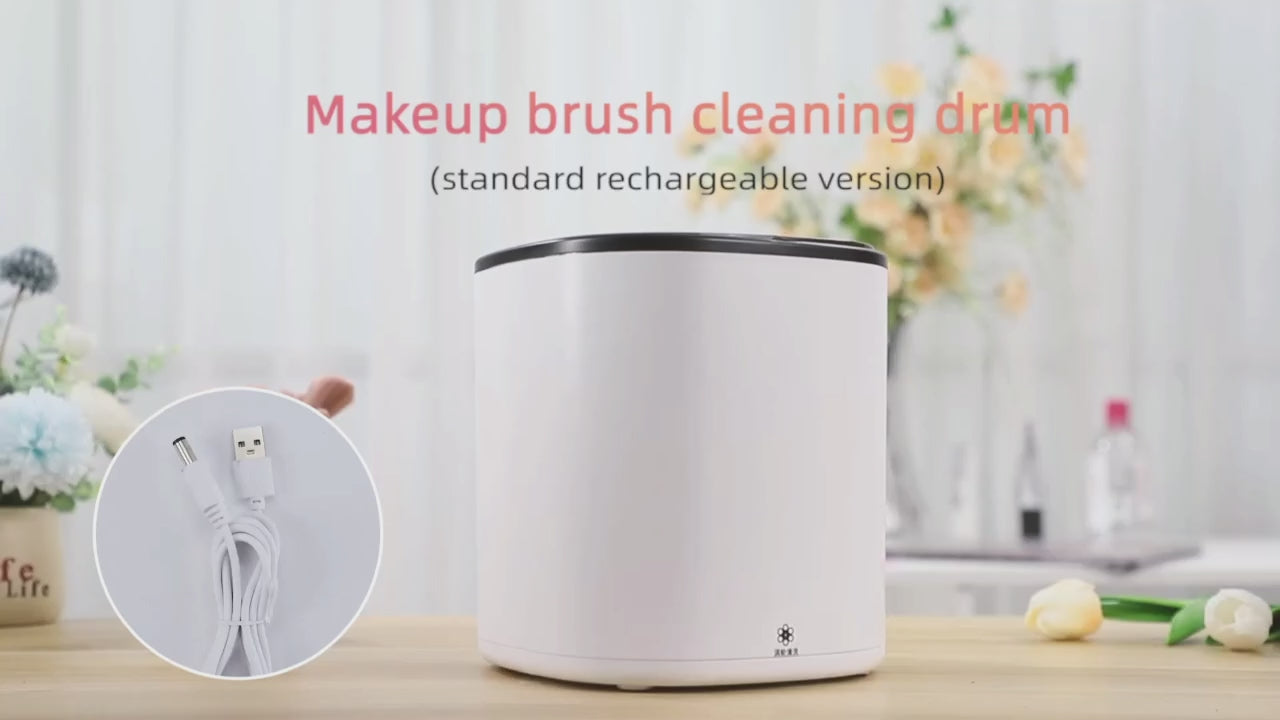 Electric Makeup Brush Cleaner Speed Wash Machine, USB Charging Portable Automatic Cosmetics Brushes Makeup Sponges Washing Cleaning Machine Tools